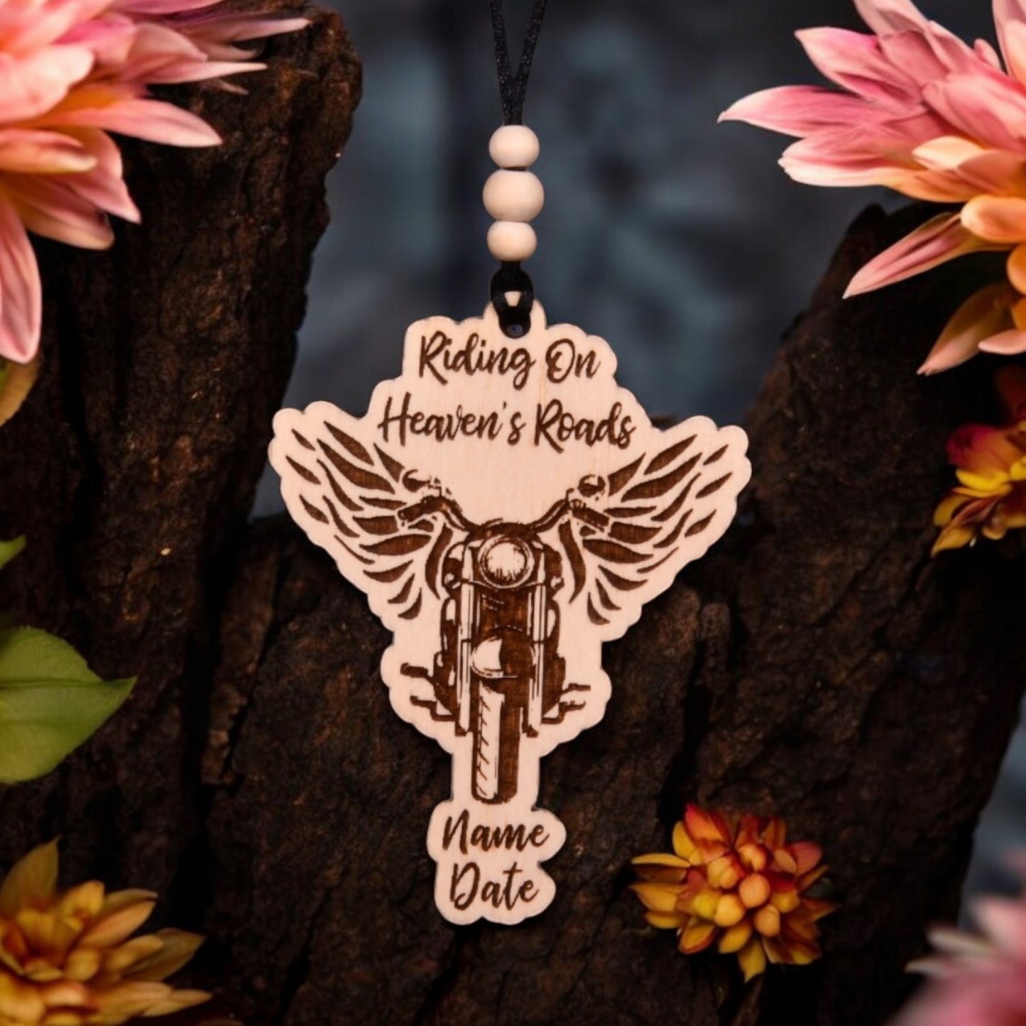 Motorcycle Christmas Ornament or Mirror Hanger (Motorcycle-002)