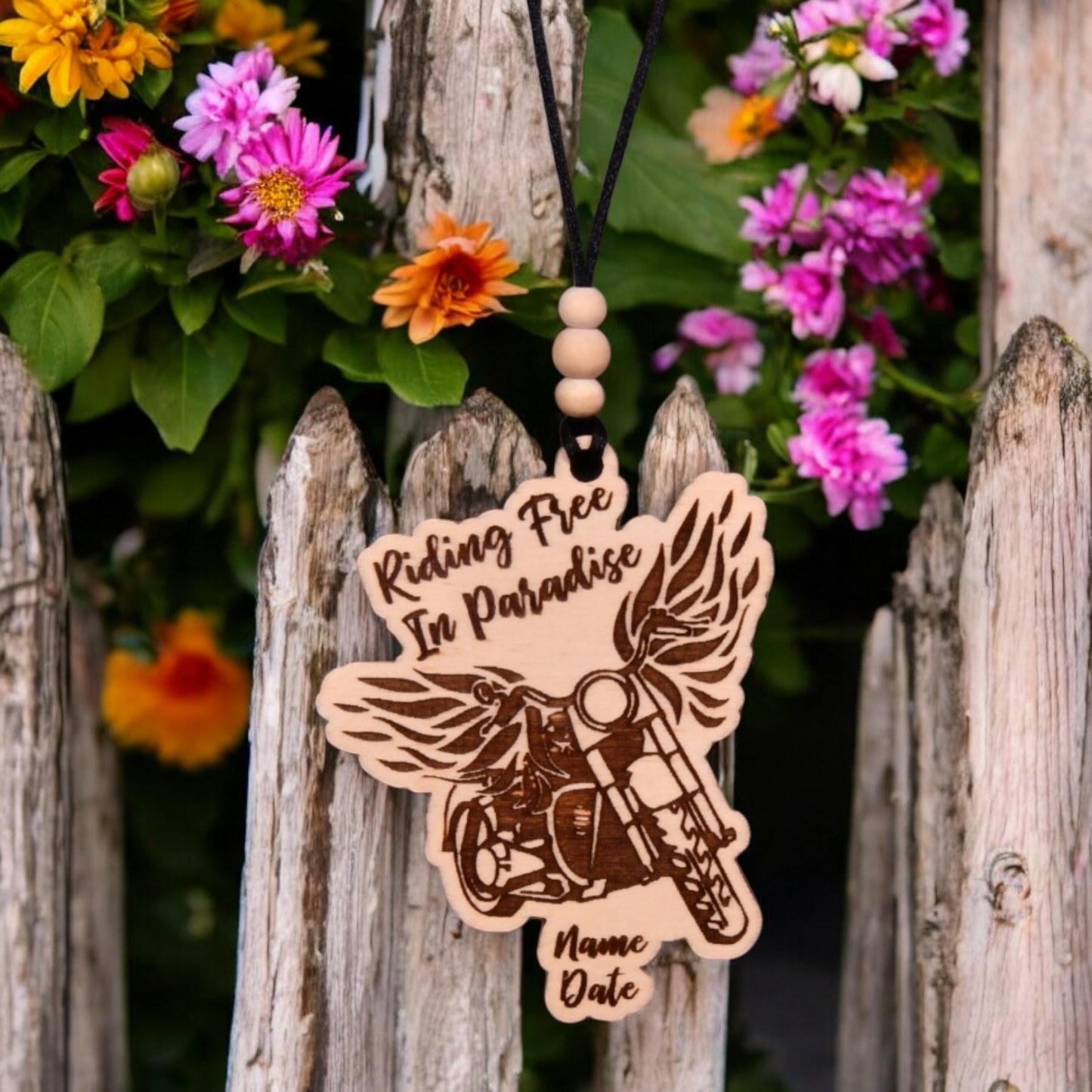 Motorcycle Christmas Ornament or Mirror Hanger (Motorcycle-001b)