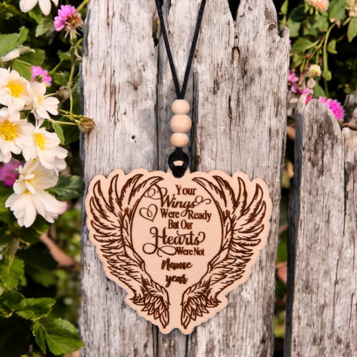 Angel Wings Christmas Ornament or Mirror Hanger (AngelWings-003)