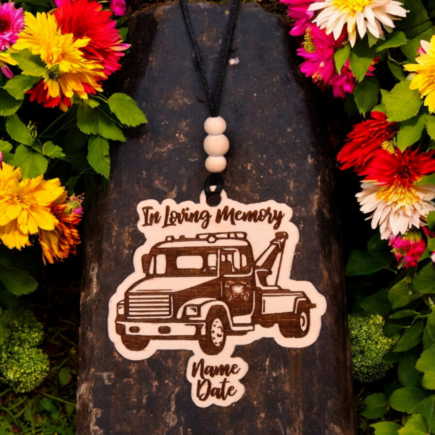 Tow Truck Christmas Ornament or Mirror Hanger (Tow Truck-001)