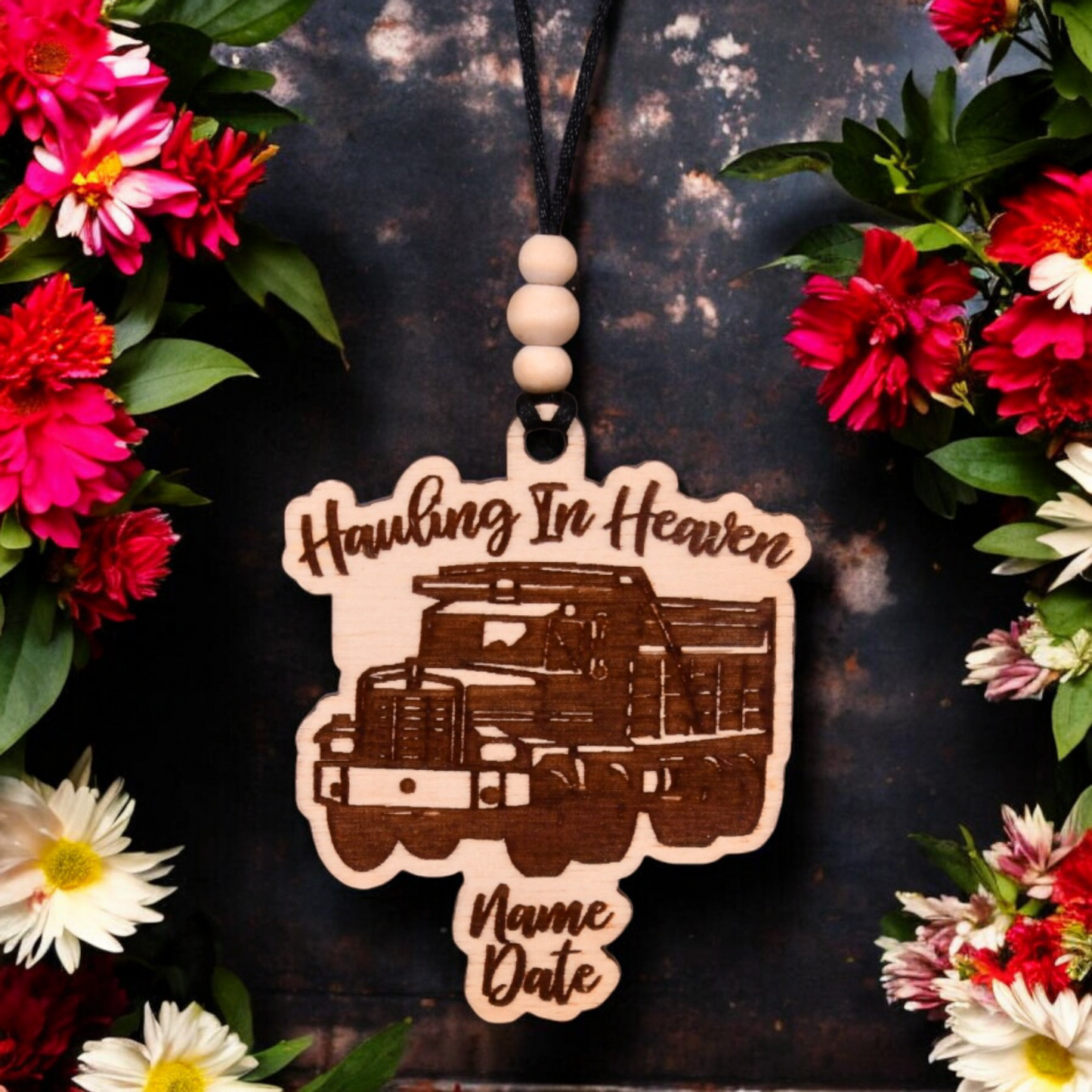 Dump Truck Christmas Ornament or Mirror Hanger (DumpTruck-001)