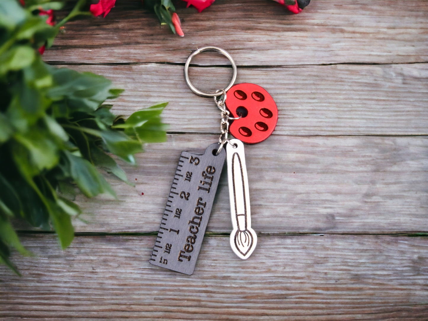 Teach Charm Keychain