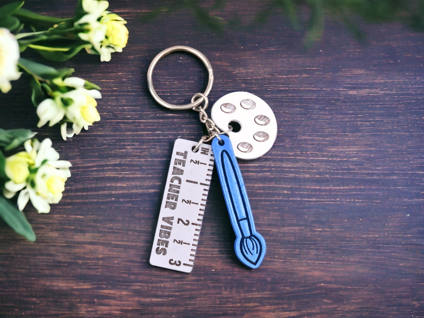 Teach Charm Keychain