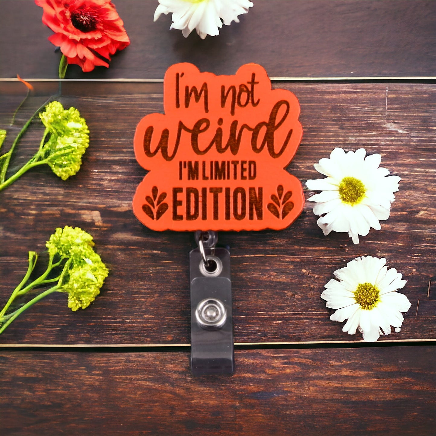 Not Weird Badge Reel for Nurse/Medical