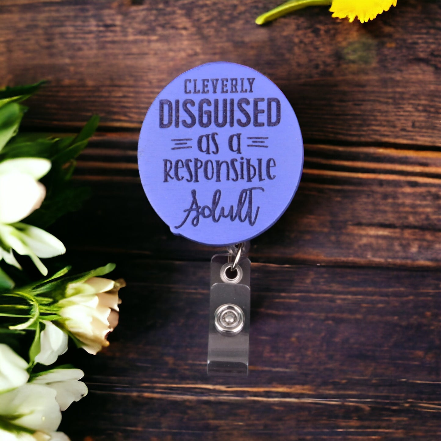 Disguised As Adult Badge Reel for Nurse/Medical