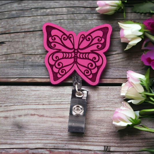 Butterfly Badge Reel for Nurse/Medical