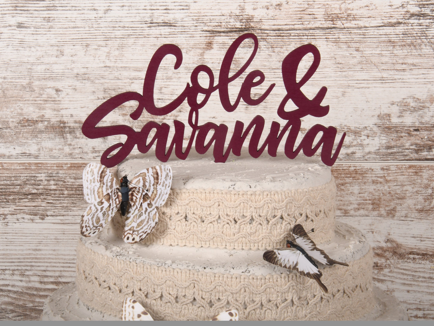 Personalized Names Cake Topper