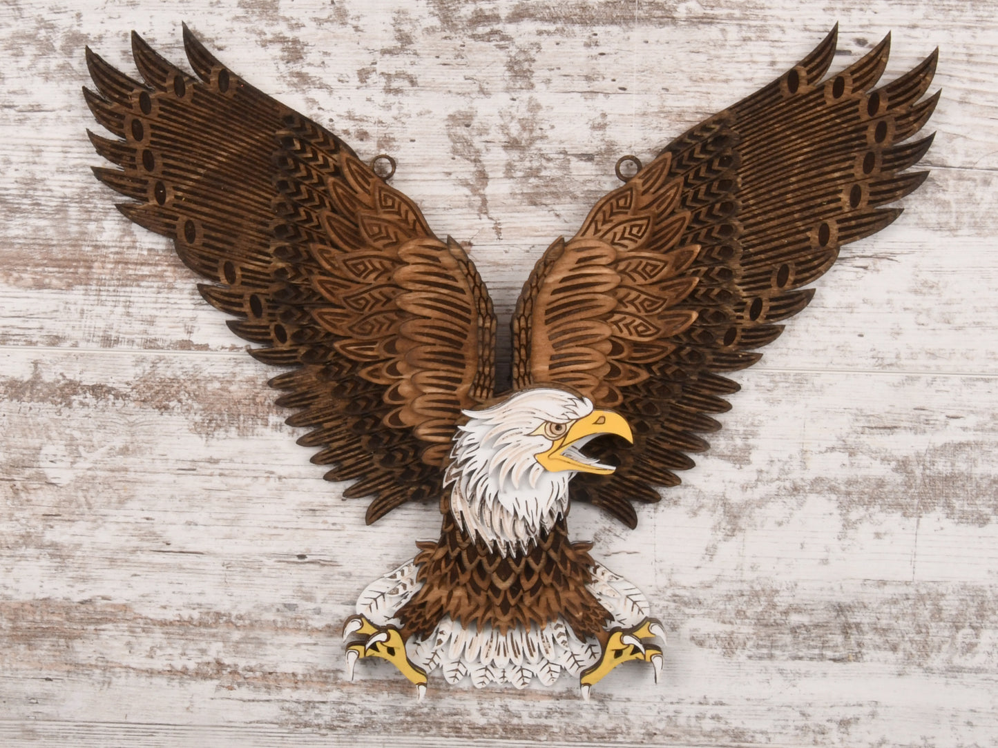 3d Layered Eagle Wall Hanging