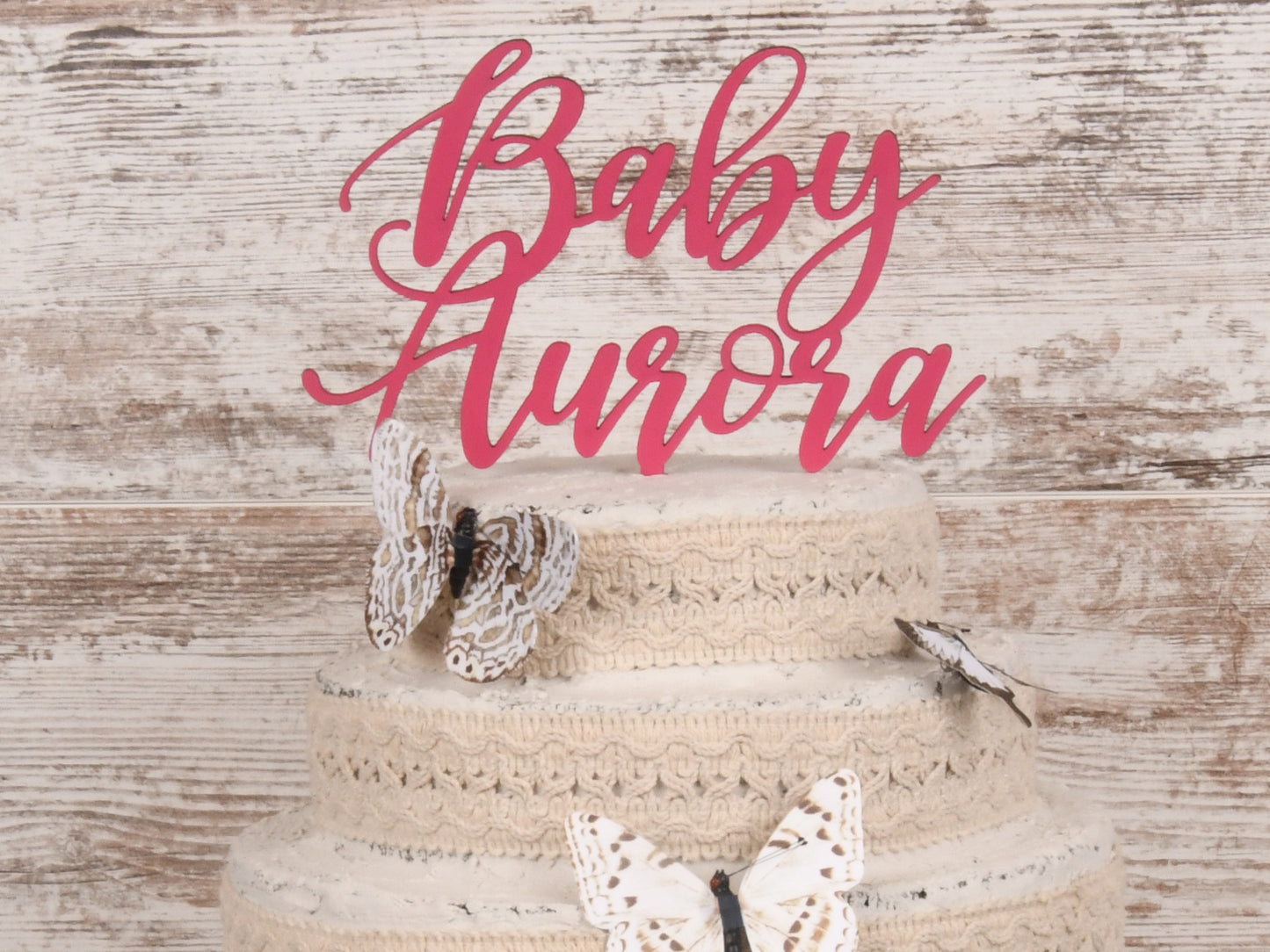 Personalized Baby Name Cake Topper and Party Decor