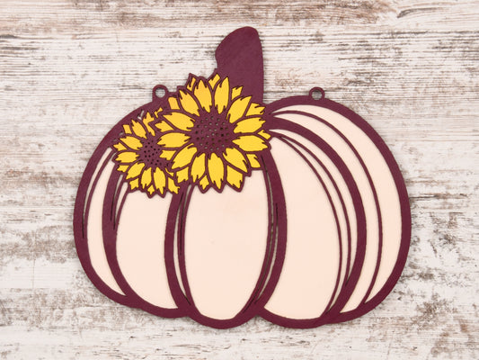 Fall Pumpkin Layered Sign or Door Hanger