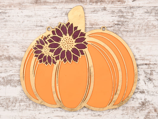 Fall Pumpkin Layered Sign or Door Hanger