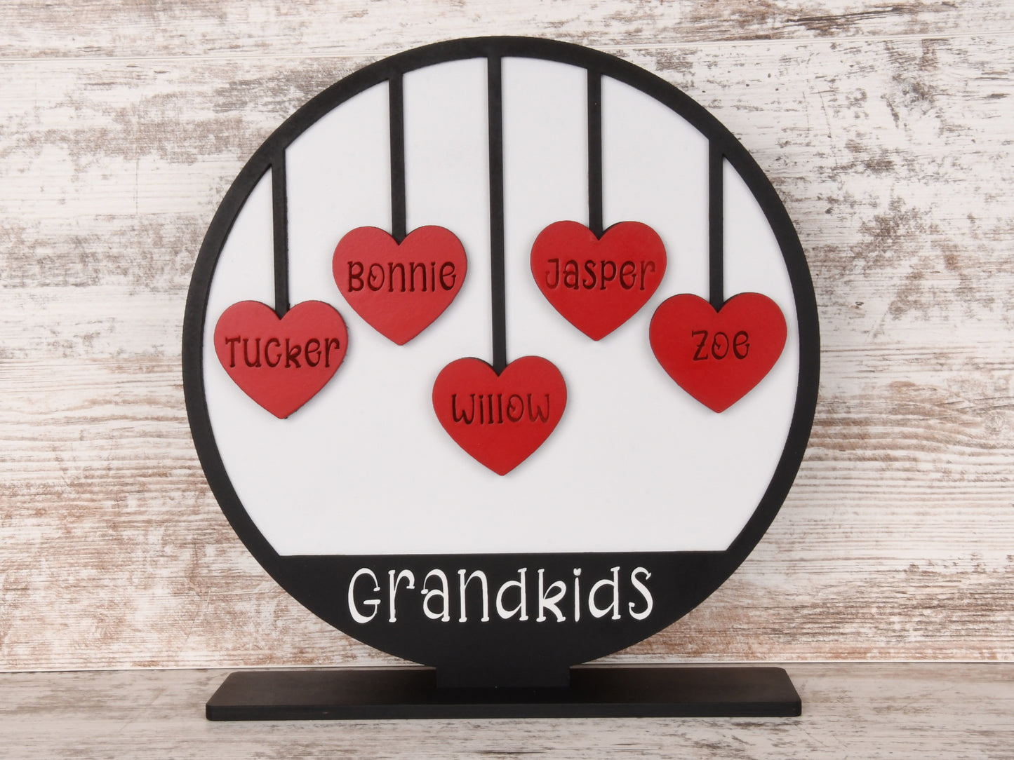 Grandkids Name Standup Sign