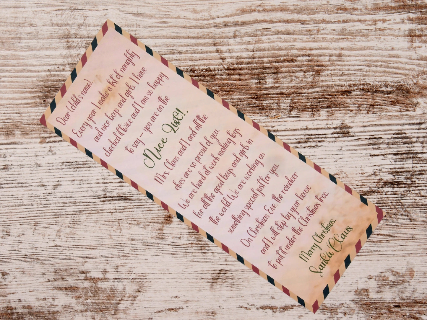 Letter From Santa Christmas Ornament Style #1