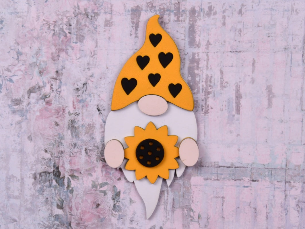 Sunflower Gnome Tier Shelf Decor