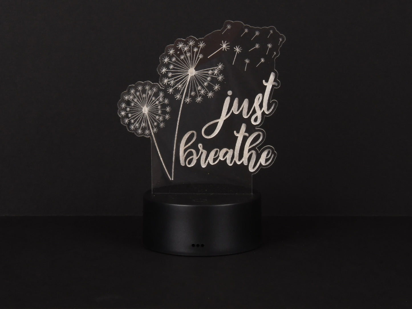 Just Breathe Acrylic Illusion Light