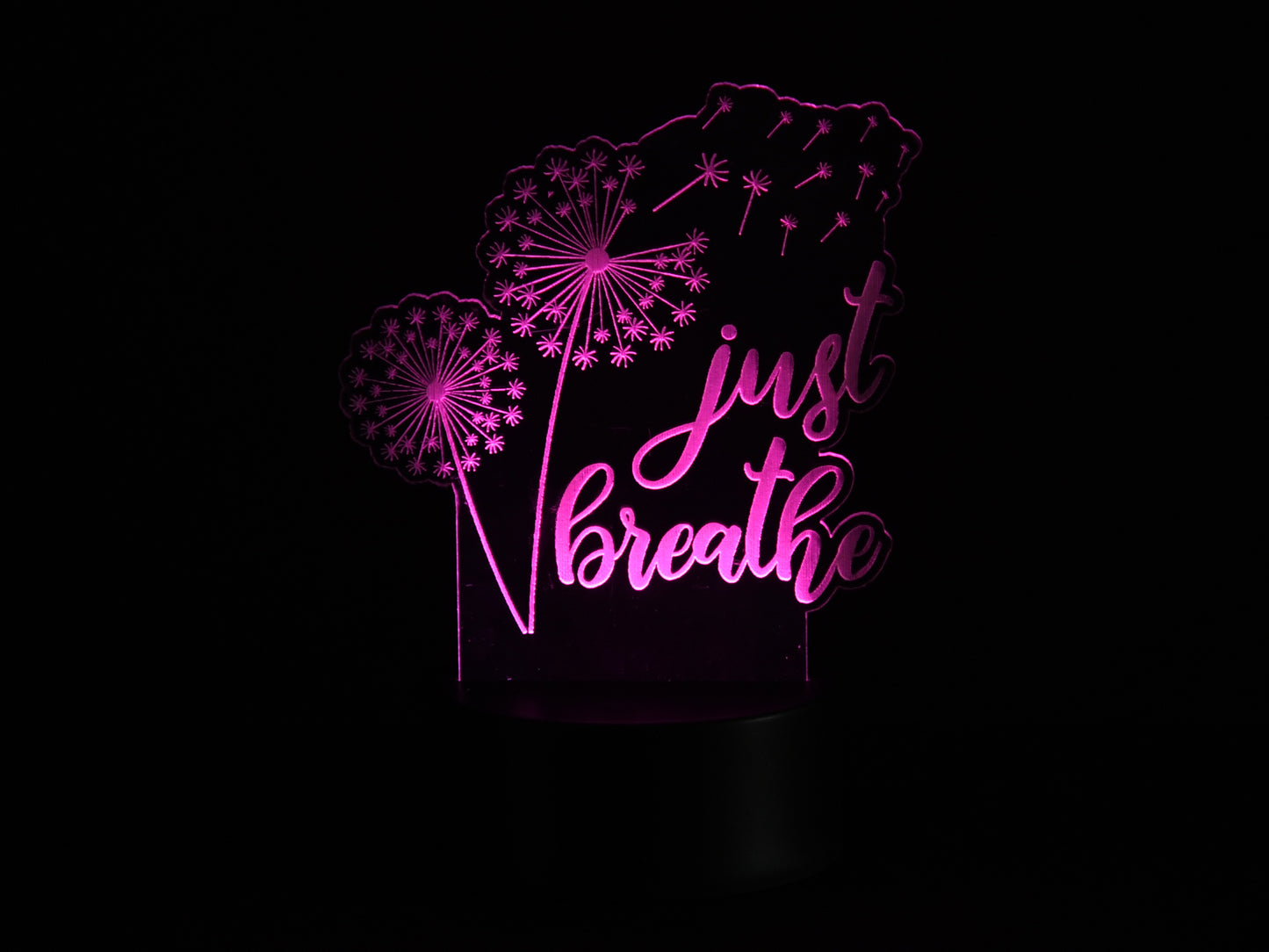 Just Breathe Acrylic Illusion Light