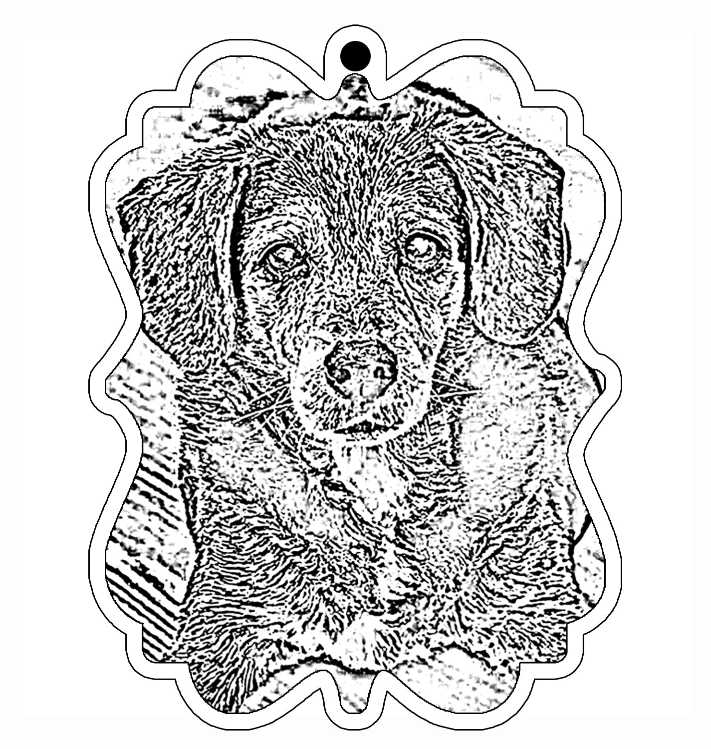 Photo Ornament or Mirror Hanger (ORN-Photo-002)