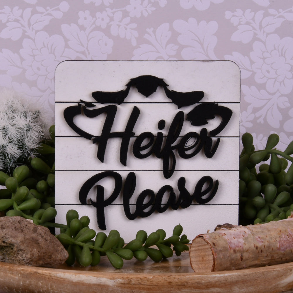 Heifer Please Tier Shelf Decor