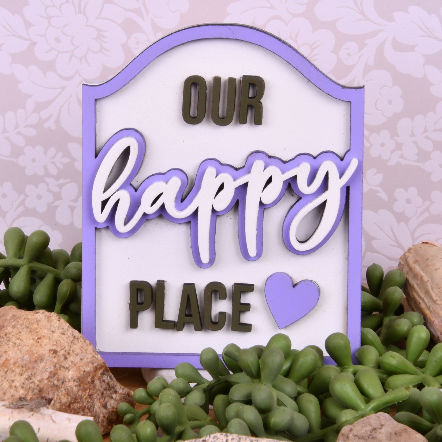 Our Happy Place Tier Shelf Decor