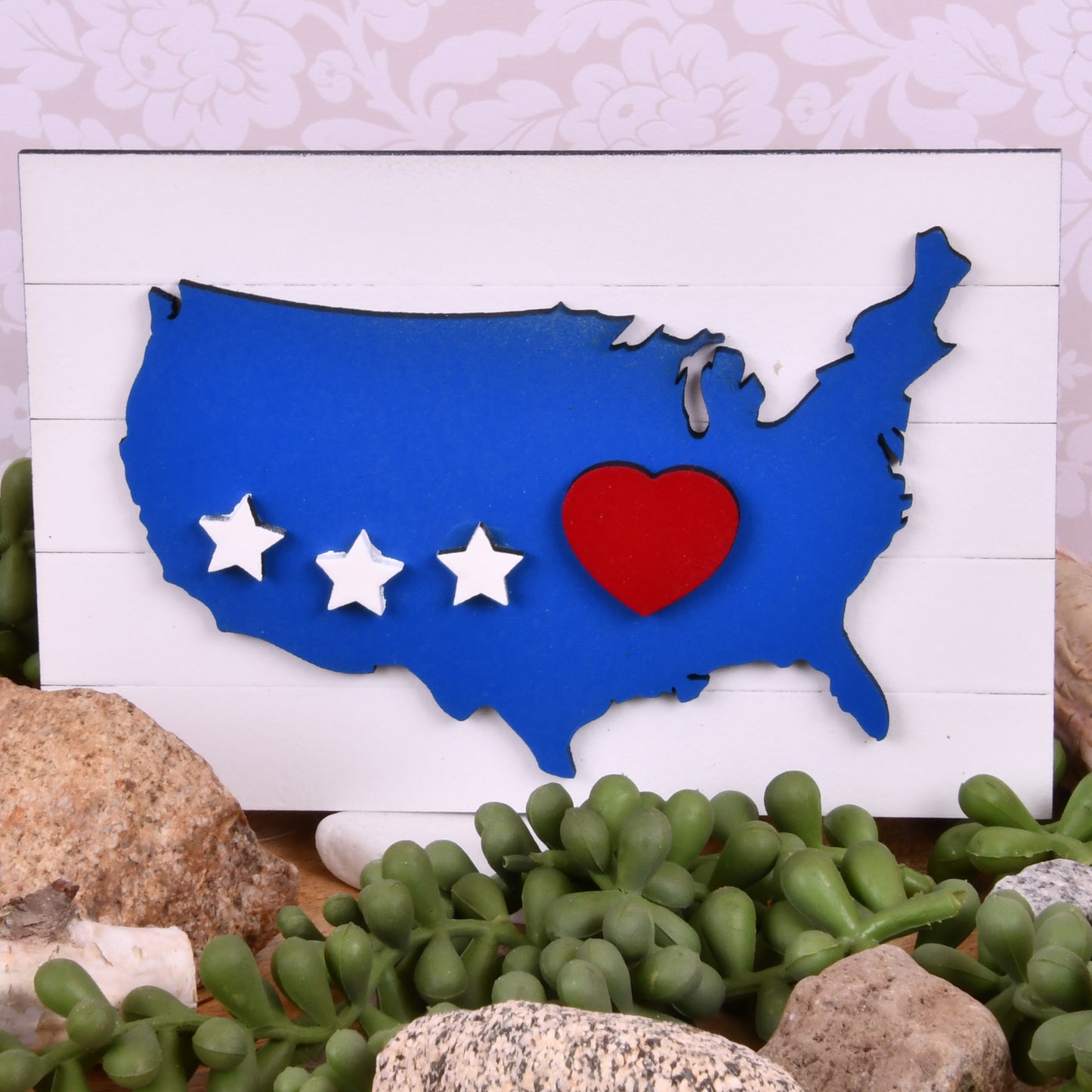 4th of July America Tier Shelf Decor