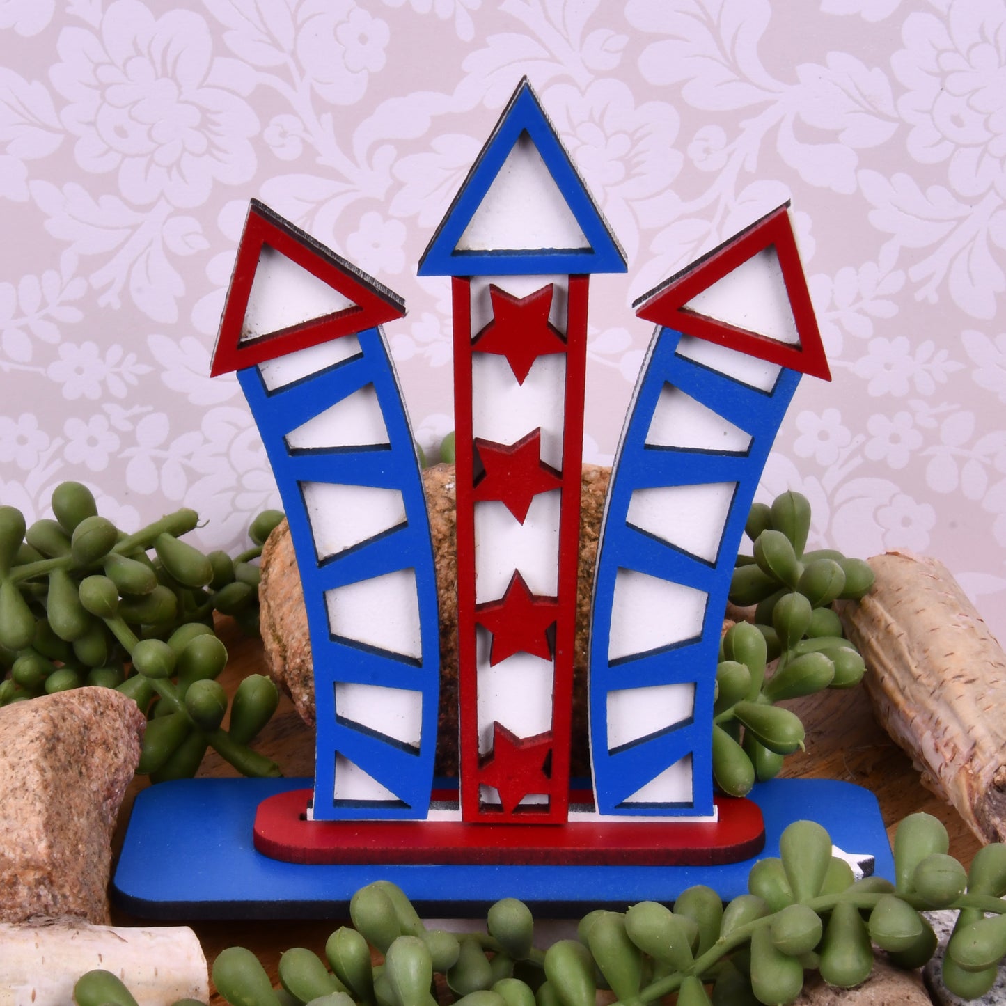 Fireworks Tier Shelf Decor
