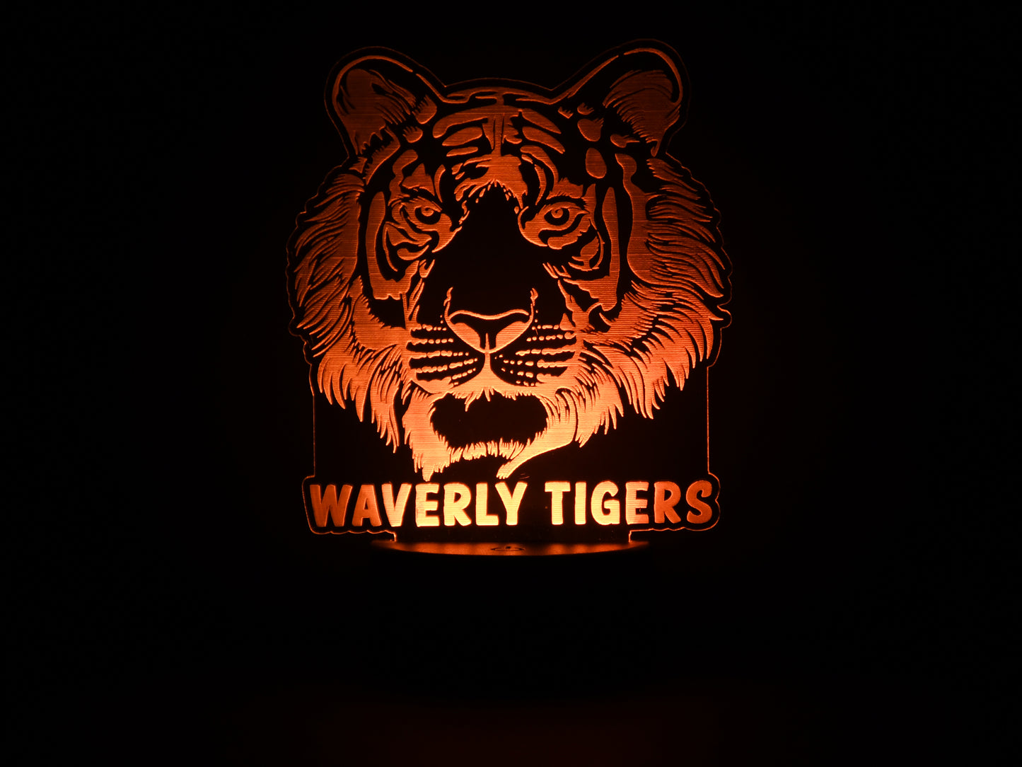 Waverly Tigers School Mascot Acrylic Illusion Light