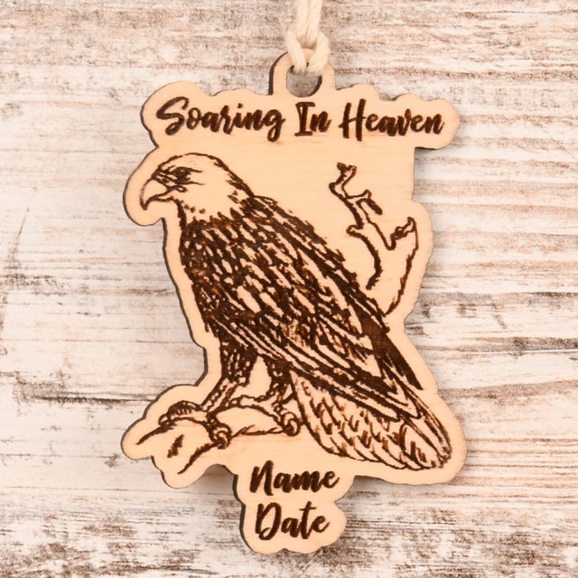 Eagle Christmas Ornament or Mirror Hanger (Eagle-001)