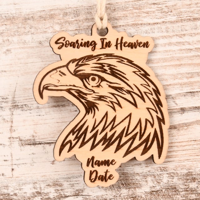 Eagle Christmas Ornament or Mirror Hanger (Eagle-002)