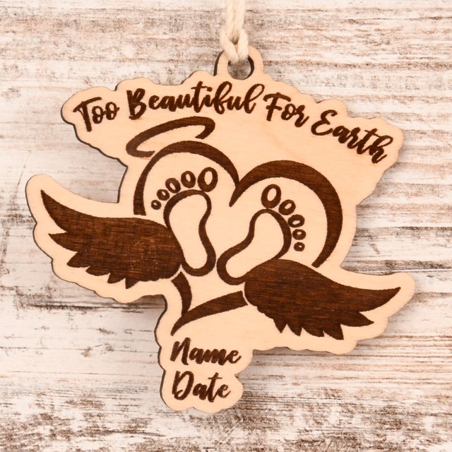 Baby Angel Christmas Ornament or Mirror Hanger (BabyAngel-001)