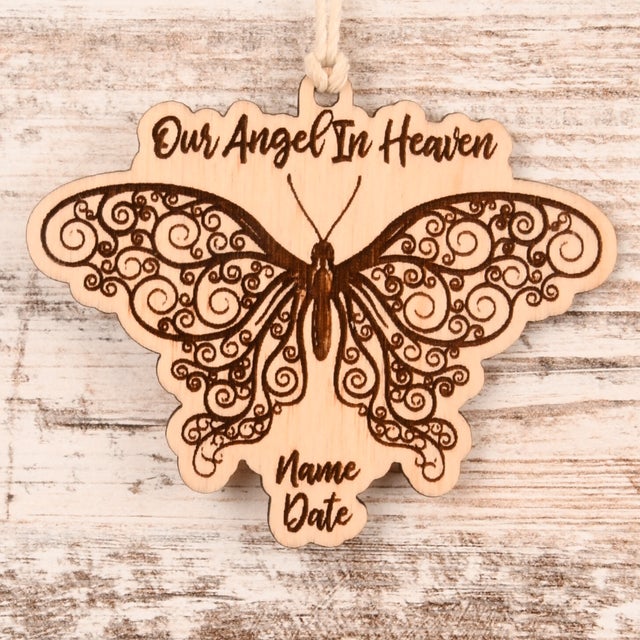 Butterfly Christmas Ornament or Mirror Hanger (Butterfly-001)