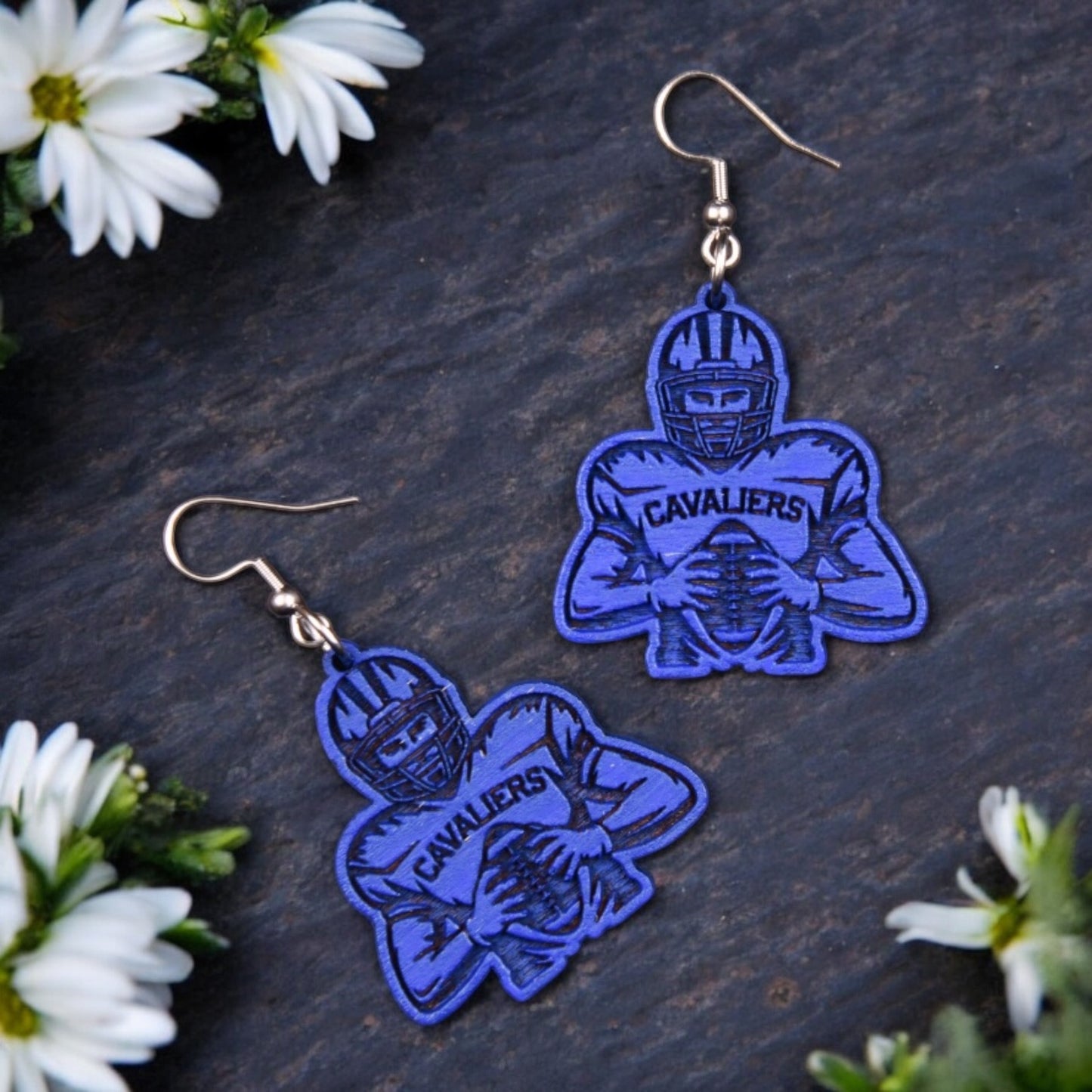 Football Sports Earrings - School, Team Spirit