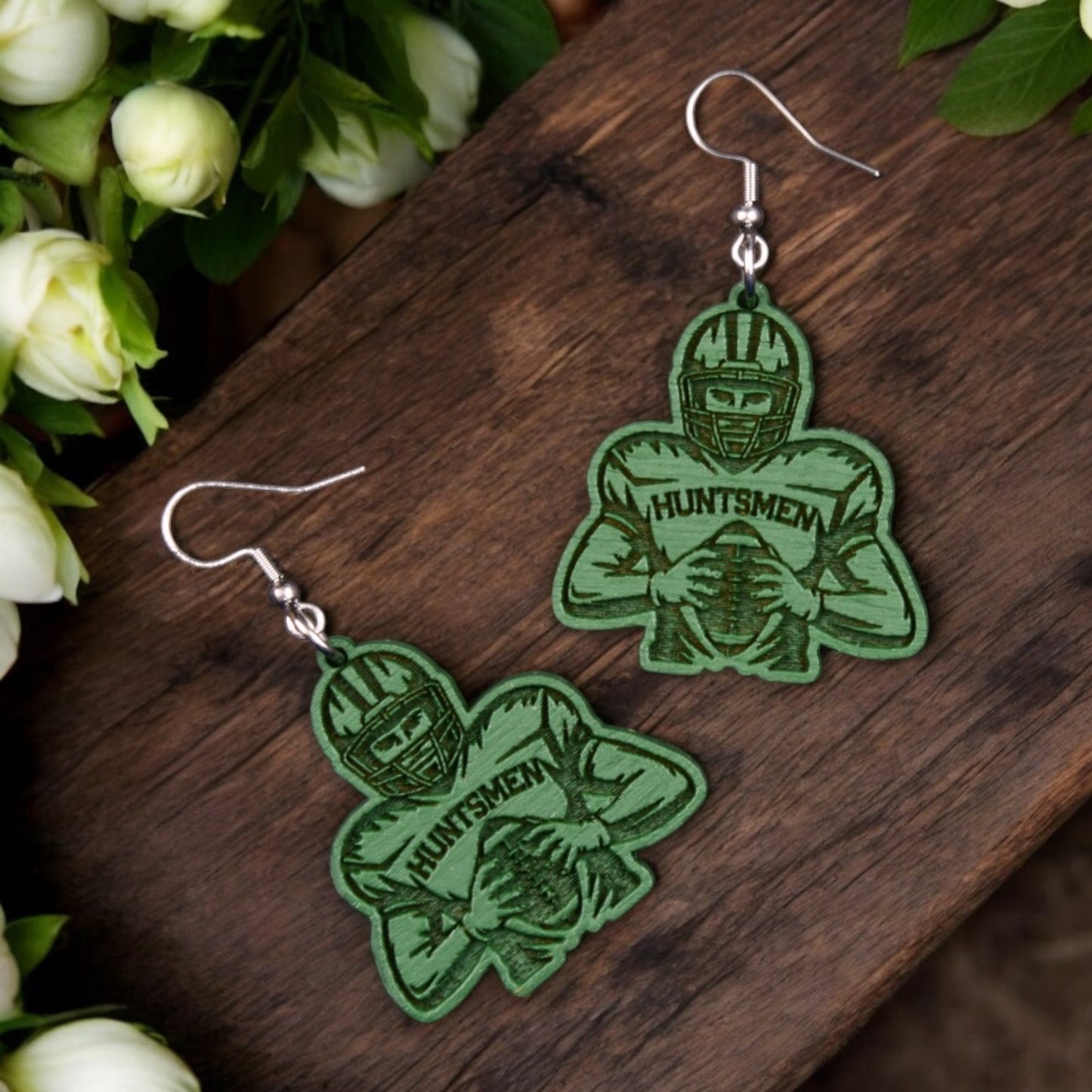 Football Sports Earrings - School, Team Spirit