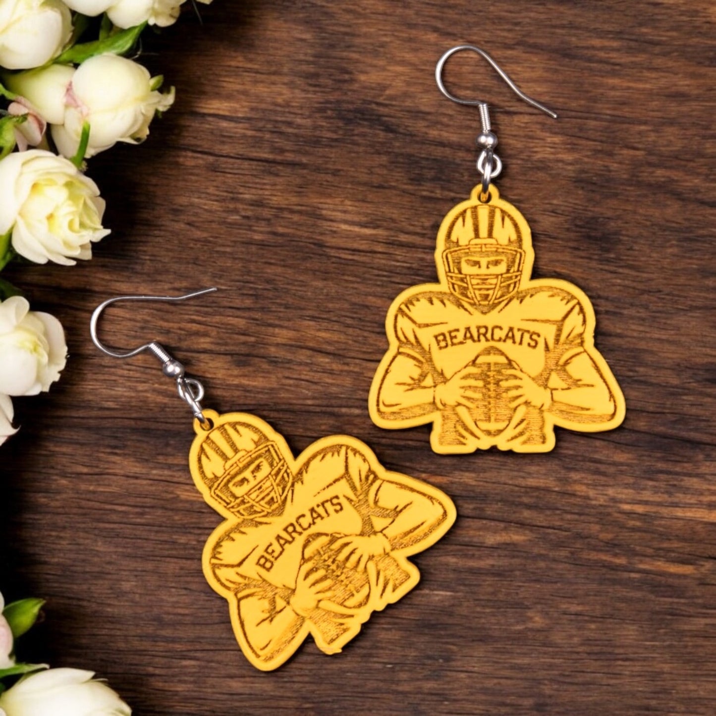 Football Sports Earrings - School, Team Spirit