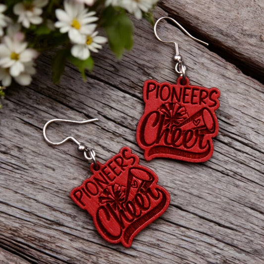Cheerleading Sports Earrings - School, Team Spirit