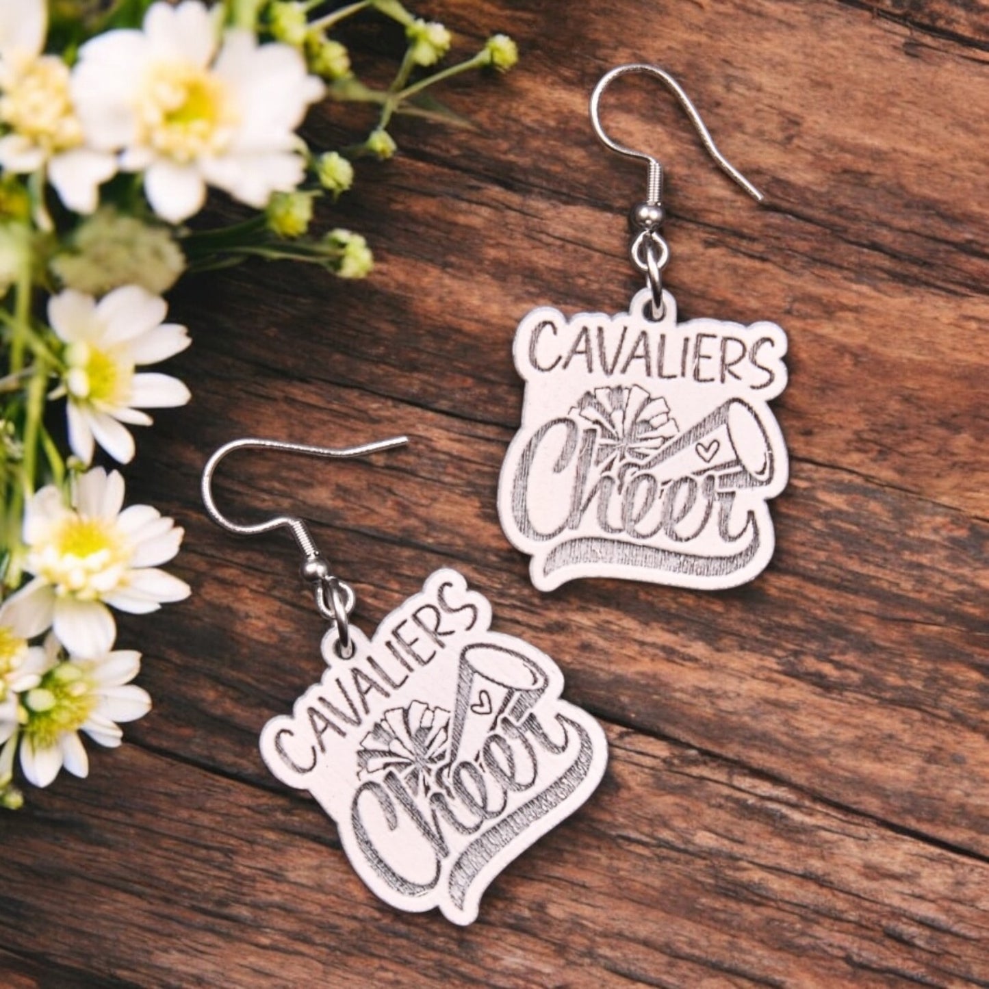 Cheerleading Sports Earrings - School, Team Spirit