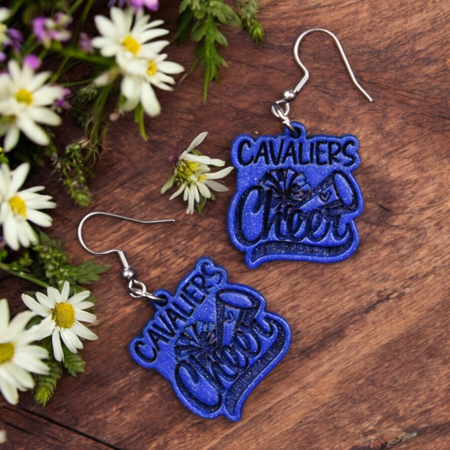 Cheerleading Sports Earrings - School, Team Spirit