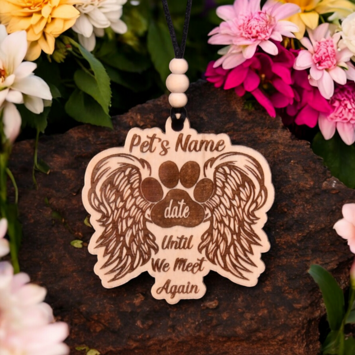 Pet Memorial Christmas Ornament or Mirror Hanger (PetMemorial-001b)