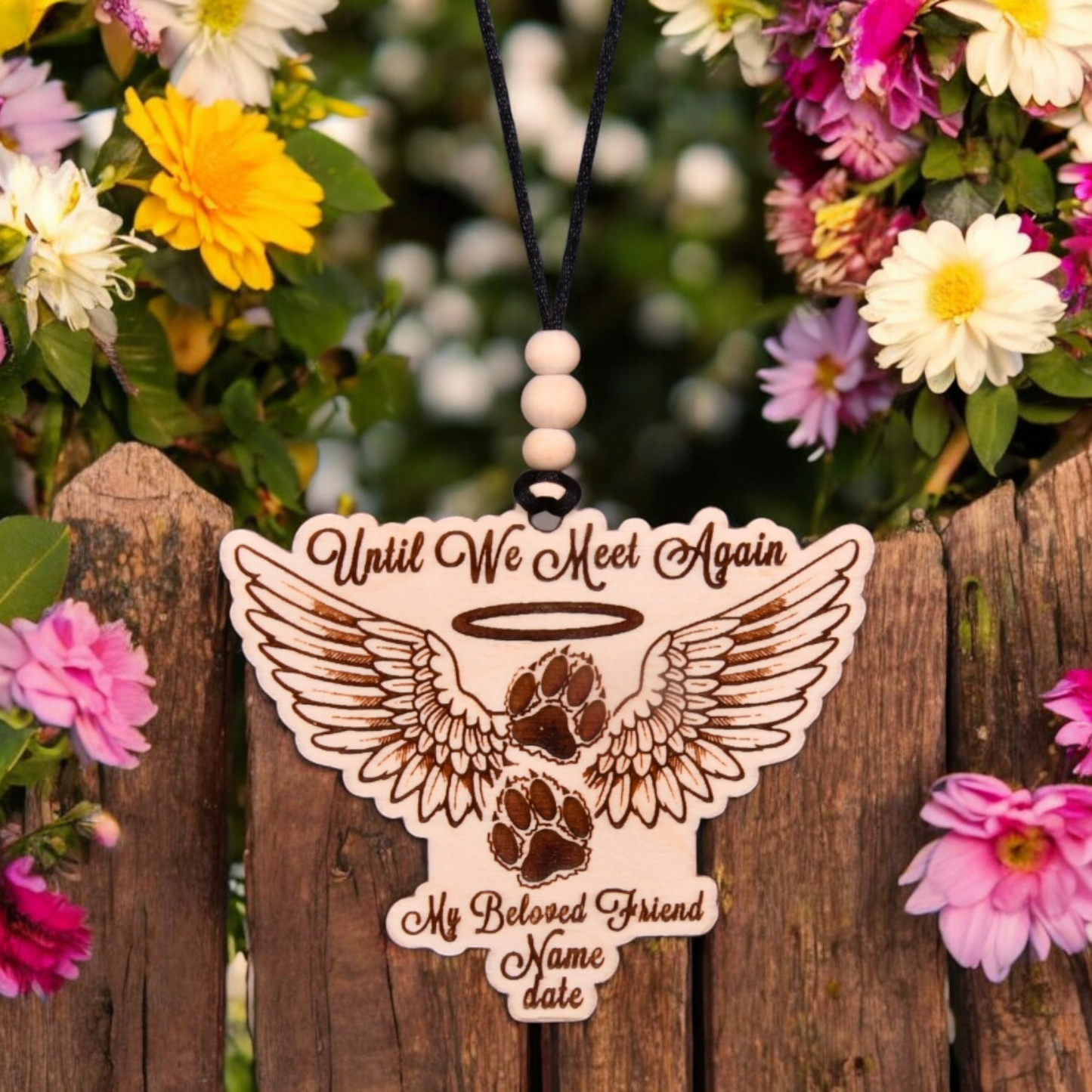 Pet Memorial Christmas Ornament or Mirror Hanger (PetMemorial-002)