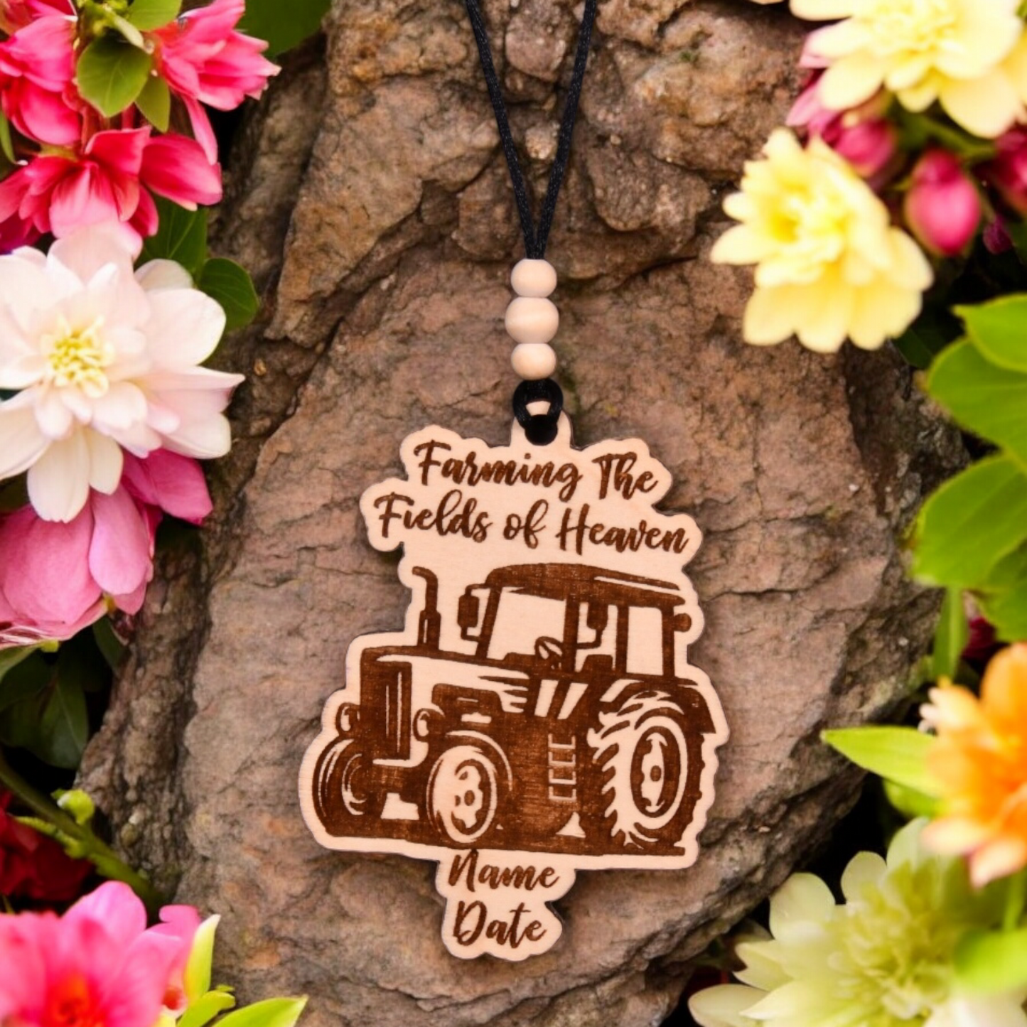 Farmer, Farming, Tractor Christmas Ornament or Mirror Hanger (Tractor-001)