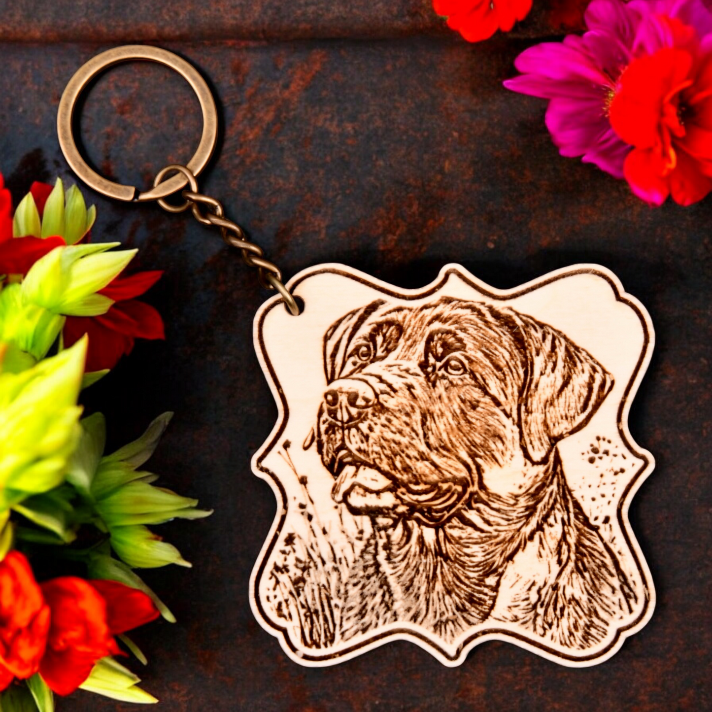 Engraved Photo Keychain - Style-0003