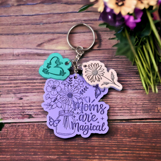 Mother's Day Charm Keychain