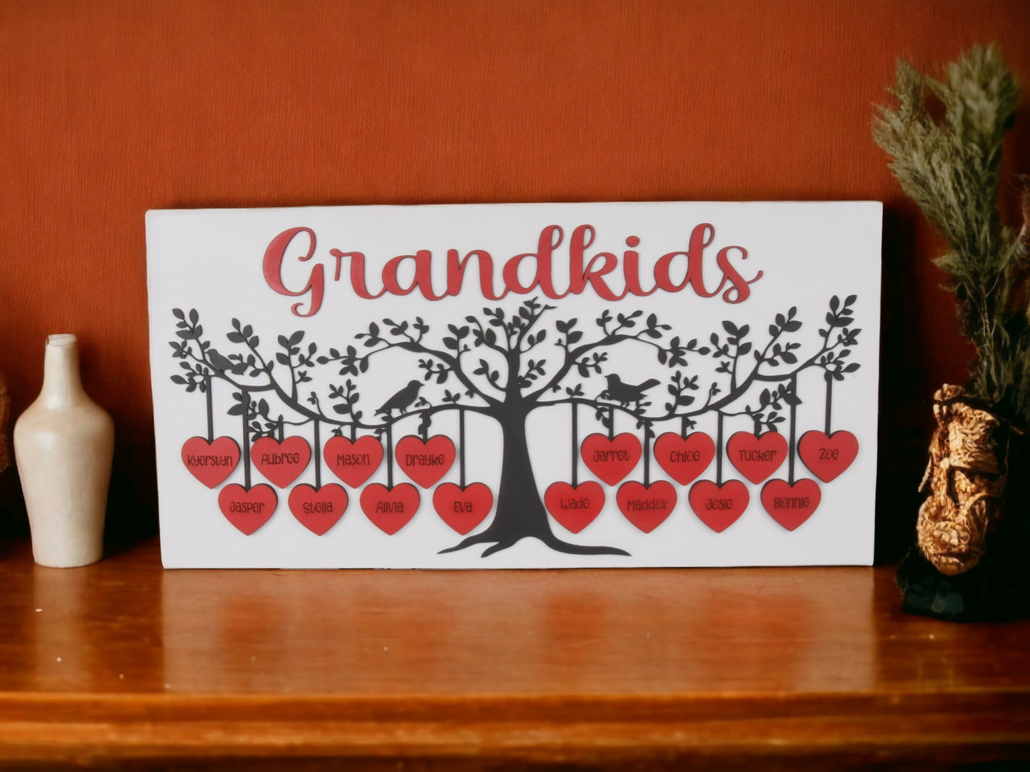 Grandkids Name Tree Wall Hanging