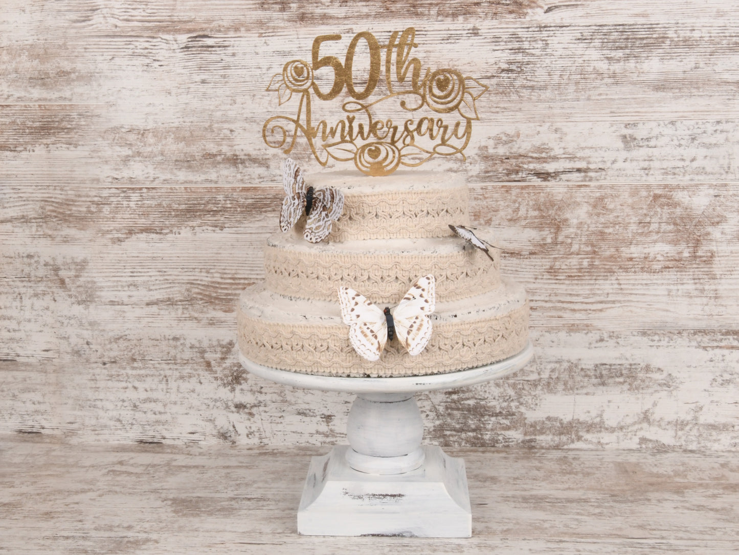 50th Anniversary Cake Topper