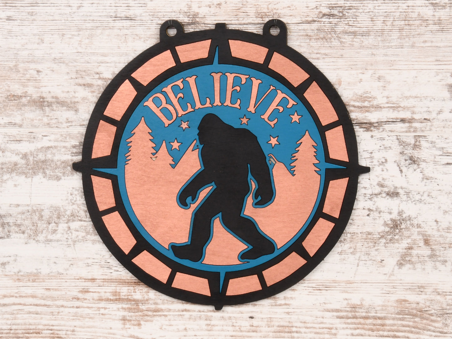 Bigfoot Believe Sign or Door Hanger