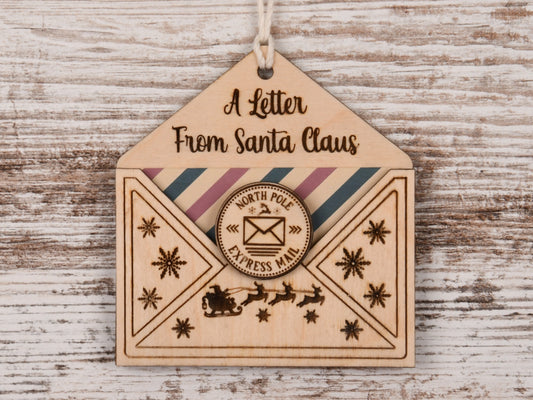 Letter From Santa Christmas Ornament Style #1