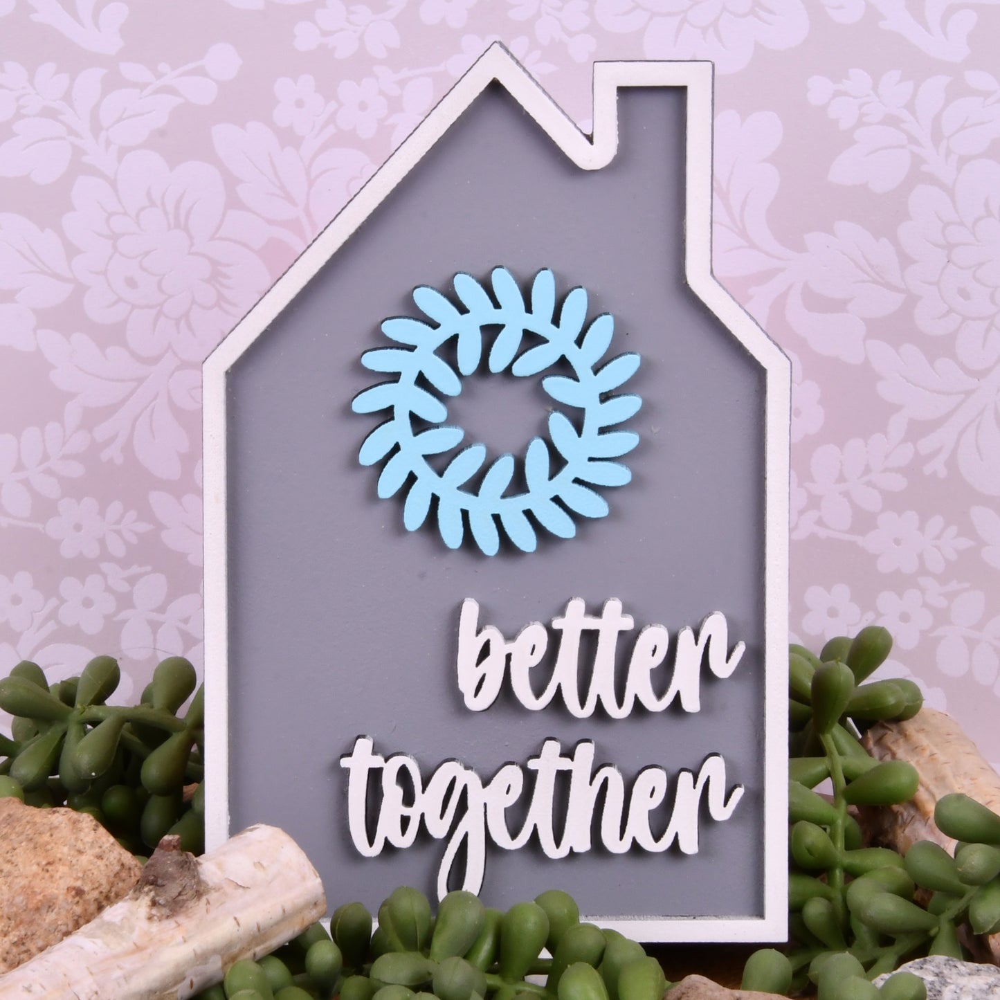 Better Together House Tier Shelf Decor