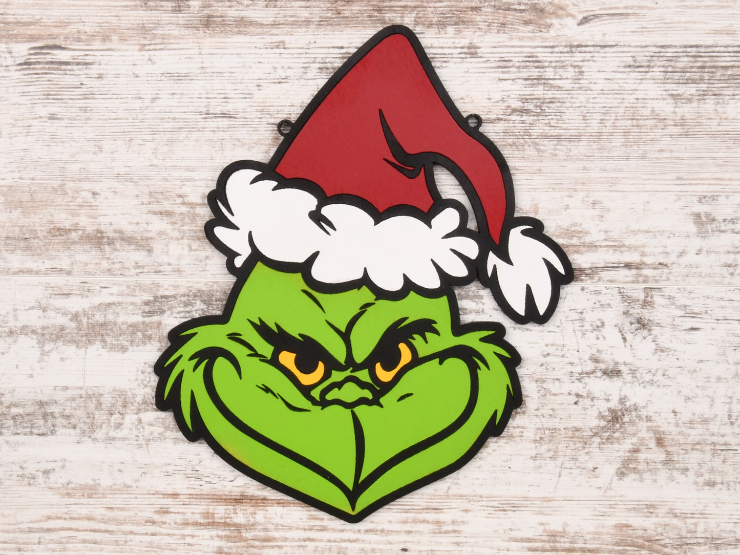 Grinch Face Sign or Wall Hanging