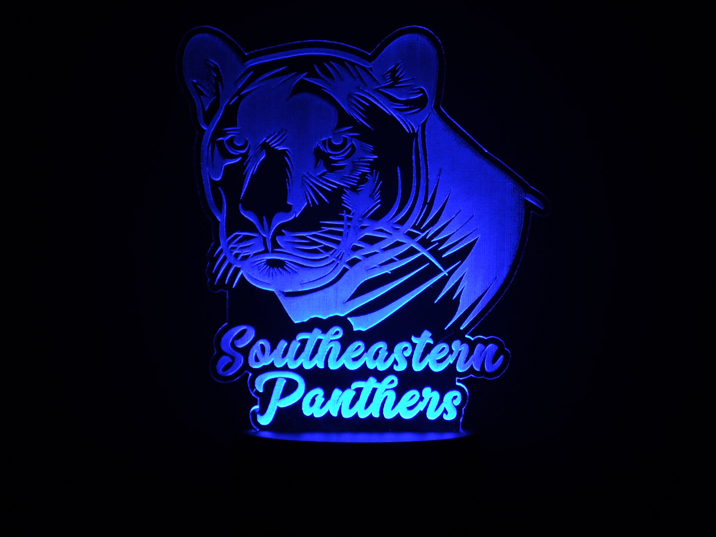 Southeastern Panthers School Mascot Acrylic Illusion Light