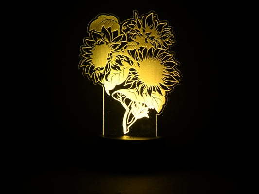 Sunflower Acrylic Illusion Light