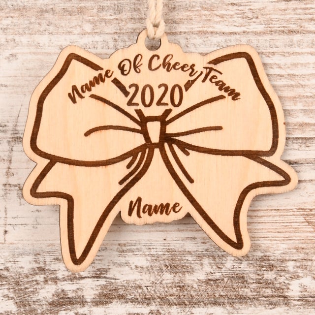 Cheerleading Christmas Ornament or Mirror Hanger (Cheer-001)